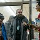 Director David F. Sandberg with his two stars.